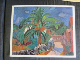 Hans Purrmann - Weg mit Palme (Iscia); Kunstdruck