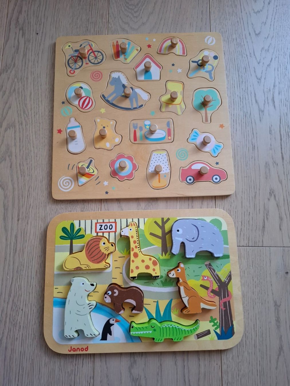Janod Puzzle: Puzzle Set mit Kinder und Tiermotiven – Usato da Küssnacht am Rigi venduto da awalde