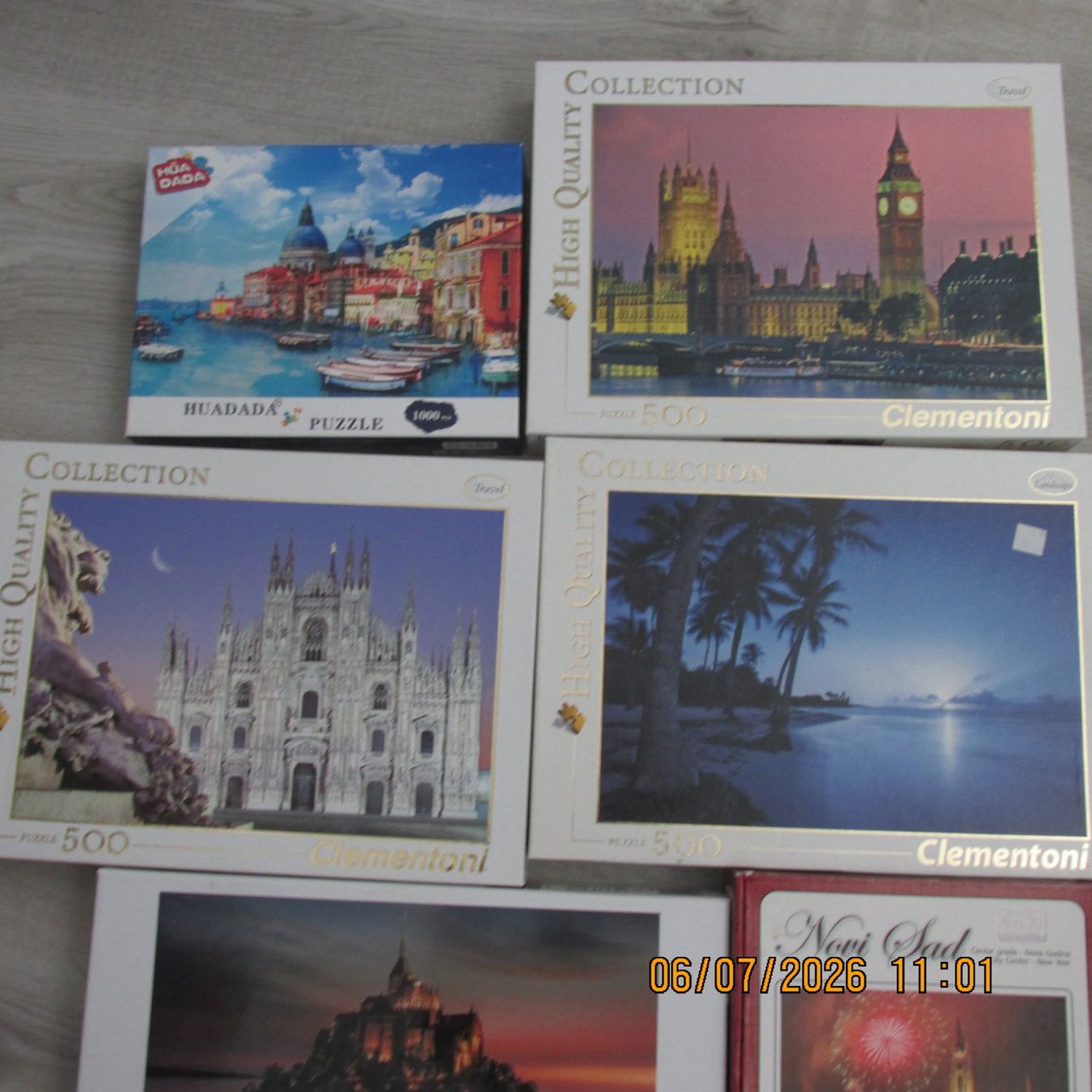 Puzzle: Konvolut Puzzle 500 / 1000 Teile Clementoni Schmidt..... – Usato da Galgenen venduto da Forflowers 2