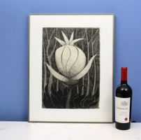 Monika Buchmann-Helbling 1925-2004, Kohlestift "Knospe"