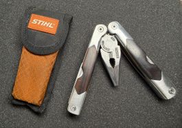 STIHL Multitool mit Holzgriff & Original Etui – Vintage