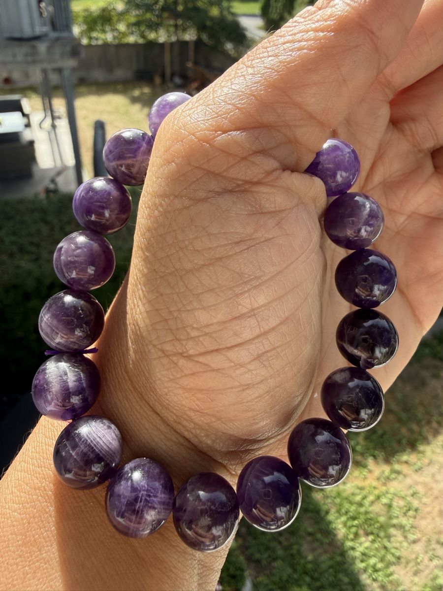Armbänder & -reifen: Chevron Amethyst Armband -Stretch 11mm – Neu (gemäss Beschreibung) aus Jegenstorf von SteinGlanz 8