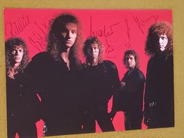 Axxis - handsigniert Autogrammkarte - frühe 90er