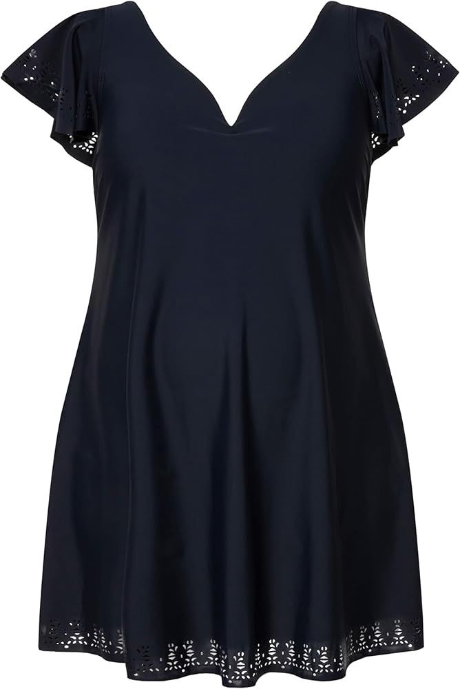 Costumi da bagno & Bikini: Badekleid, Figurformend, Dunkelblau, Gr. 52, Ulla Popken – Usato da Obfelden venduto da sab_gk9c