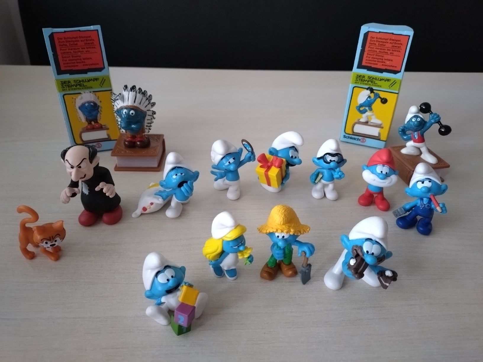 Schleich Statuette: Schlumpf Set inkl. 2 Stempel – Nuovo (secondo la descrizione) da St.Moritz venduto da Rsany