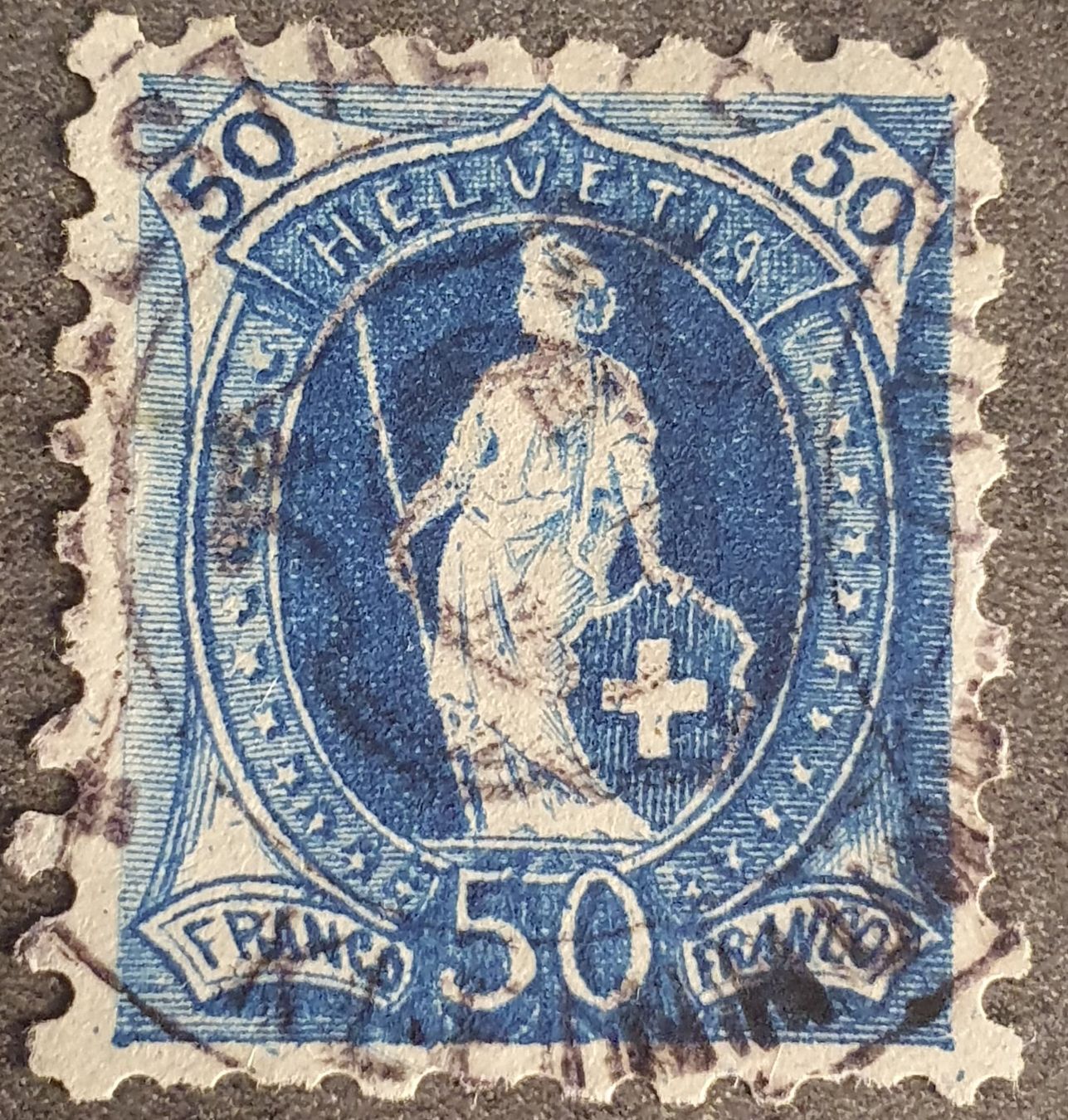 Tutti i francobolli: Stehende Helvetia 70B Kat 575.- – Usato da Balgach venduto da SIMEON27