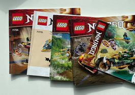 5x LEGO Ninjago Bauanleitunghefte, 71735/36/37 -71770 -71745