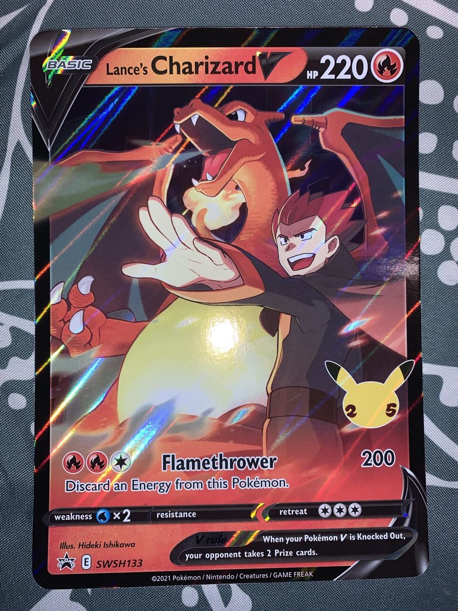 Pokémon Sammelbilder & Trading cards: Ab1.- Charizard V Lance‘s EN JUMBO – Gebraucht aus Bironico von ars_z6lb