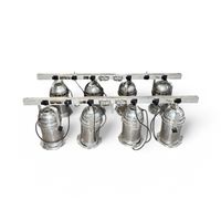 2x Par Stangen mit je 4 Par 64 silber