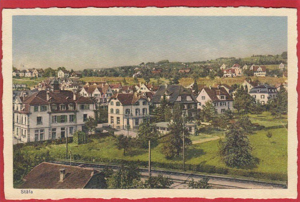 Ansichtskarten: STÄFA, QUARTIERANSICHT – Gebraucht aus Grüningen von Kartenlaube