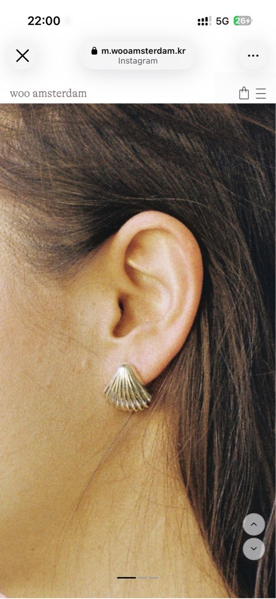 Boucles d'oreille: Seashell earring silver925 – Neuf (Voir description) à Frauenfeld par Classiclover
