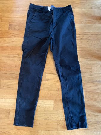 Hosen, Chino, beige und blau, Gr. 170 H&M
