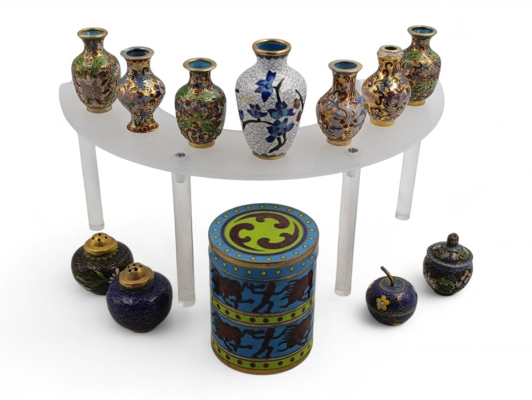 Vasi & Recipienti: Sammlung chinesische Cloisonné – 12 Objekte – Usato da Hochfelden venduto da Relict 1