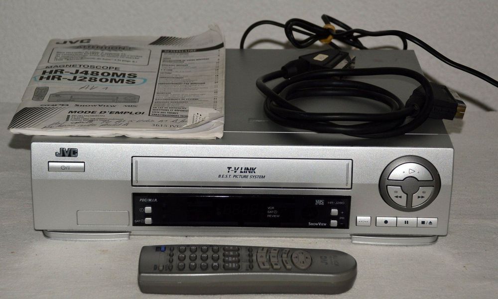 Magnétoscope JVC HR-6850MS VHS/S-VHS – PAL/SECAM, Révisé, Garanti 1 An