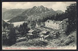 AK Rigi-Kaltbad, Teilansicht mit Hotel