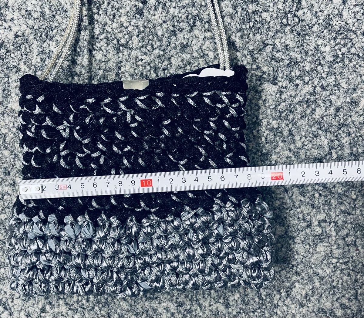 Borse da donna: Chic Handtasche,,Schwarz/Silber, Festlich & Elegant – Nuovo e nell'imballaggio originale da Au ZH venduto da Jaggy4 6