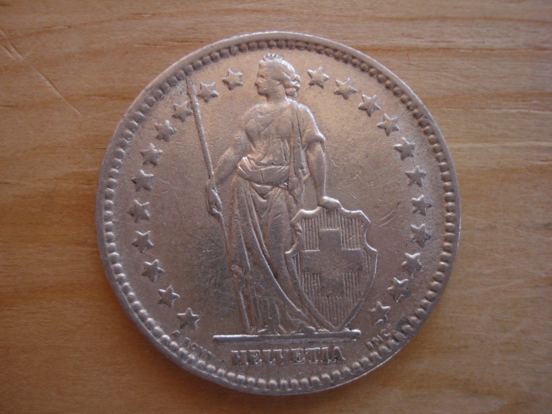 Tutti le monete: (C1) 2 Franken 1874 SS-VZ – Usato da Erlach venduto da Net-Coins 1