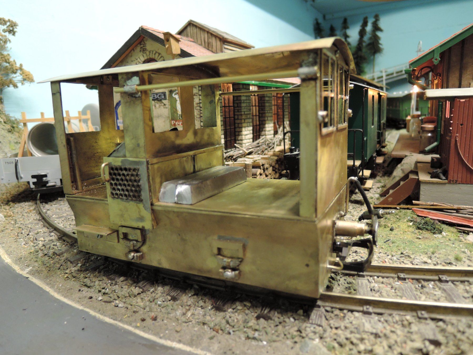 Modellini di ferrovie: RhB Lok (Traktor) Eigenbau aus Messing – Usato da Magden venduto da dbglgb 3