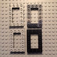 Lego 4x Technik Lochstein / Rahmen 4x6 (32531)