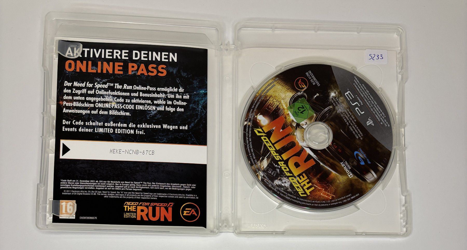 Giochi: PS3 - Need for Speed: The Run – Usato da Allschwil venduto da Bullach 1