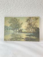 Ancienne peinture à l’huile sur toile 