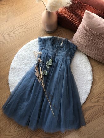 POMP DE LUX Tüllkleid mit Volants Gr. 134/140 Top Zustand 