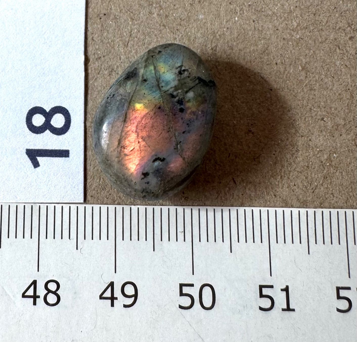 Minerali & Pietre curative: Labradorit rundum poliert   mit "FEUER"  schön!!   Stein – Nuovo e nell'imballaggio originale da Leuggern venduto da gemshow 2