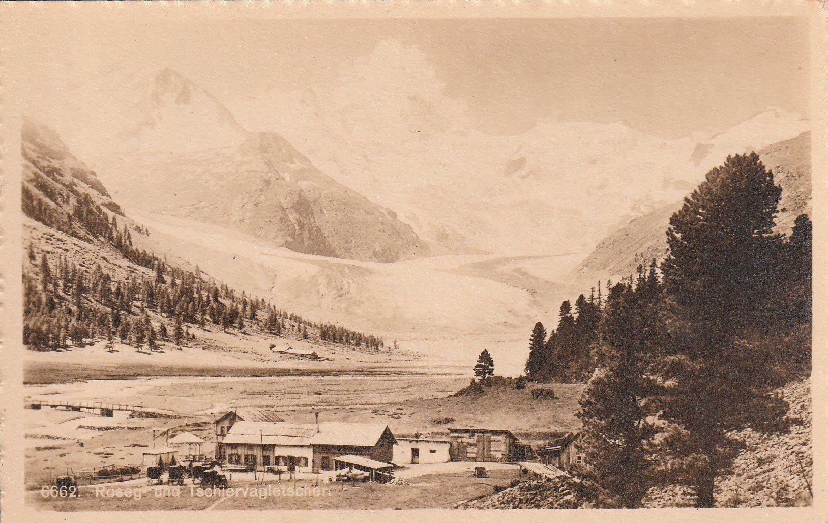 Ansichtskarten: Roseg -Graubünden-Tschiervagletscher – Gebraucht aus uttwil von Koehlerfred