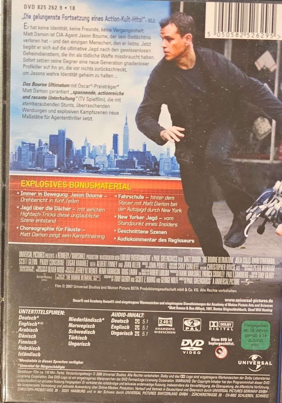Alle DVDs: Das Bourne Ultimatum – Gebraucht aus Wahlen b. Laufen von Cg10 1