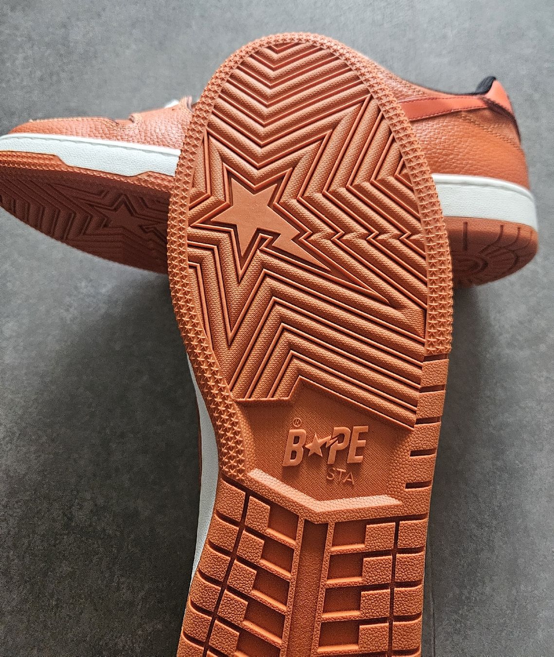 Bape Scarpe da uomo: A Bathing Ape Bape SK8 Sta Orange Brown – Nuovo e nell'imballaggio originale da Sion venduto da machiavel74 4