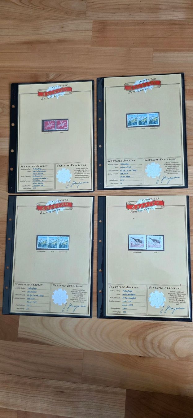 Alle Briefmarken: Schweizer Briefmarken Abarten – Neu und originalverpackt aus Wettswil von Schnuebe