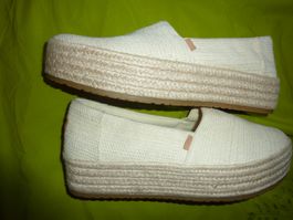 espadrilles semelles compensés pointure 40 beige TOMS wear G