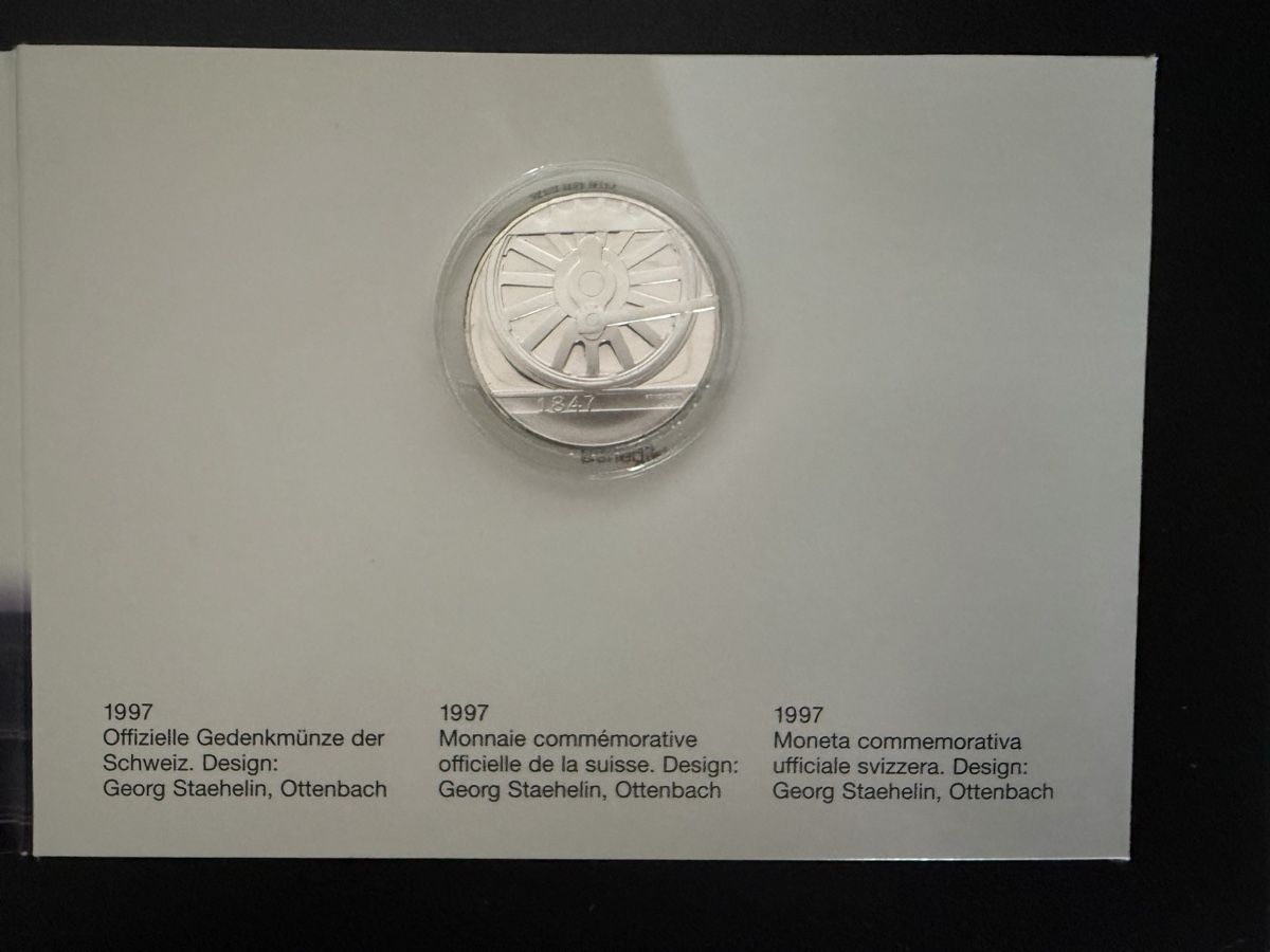 Alle Münzen: Pièce 20.- en argent commémorative 150ans CFF – Neu und originalverpackt aus St-Imier von frederique6 2