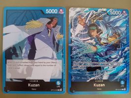 One Piece ST33 Kuzan Alt Art Leader + Original Leader