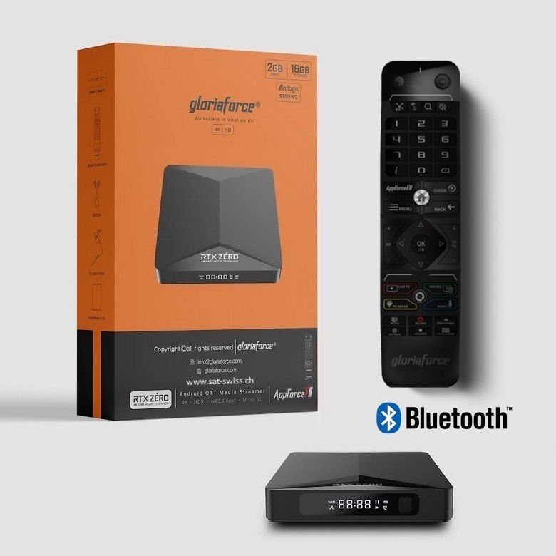 Lettore multimediale & Streamer: Gloriaforce RTX Zero Android 11.0 TV Box with 2GB 16GB – Nuovo e nell'imballaggio originale da Dietlikon venduto da SAT-SWISS