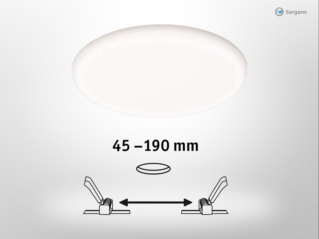Paulmann Lampadari & plafoniere: PAULMANN Einbaupanel Veluna Einbauleuchte – Nuovo (secondo la descrizione) da Sargans venduto da Restwert_Sargans 2