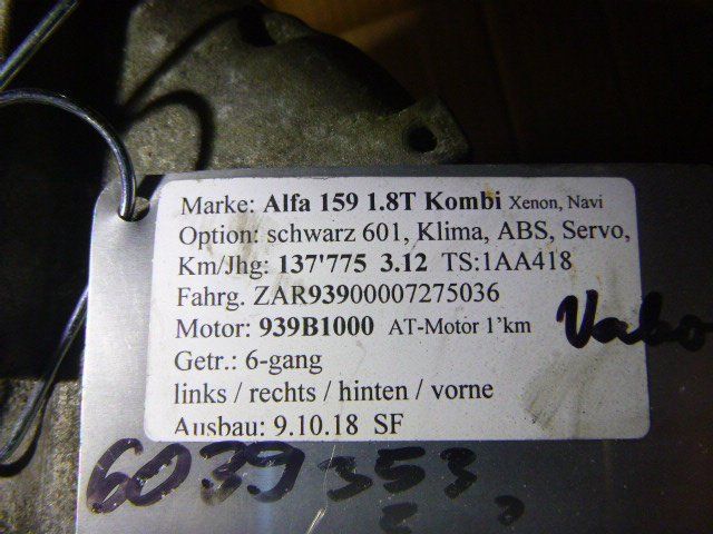 Alfa Romeo Tutti pezzi di ricambio auto: Klimakompressor 60693333 Alfa 159 1.8T – Usato da güttingen venduto da Promotor24 2