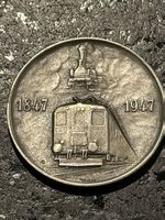 Medaille 100 Jahre Schweizer Eisenbahnen Hug Silber
