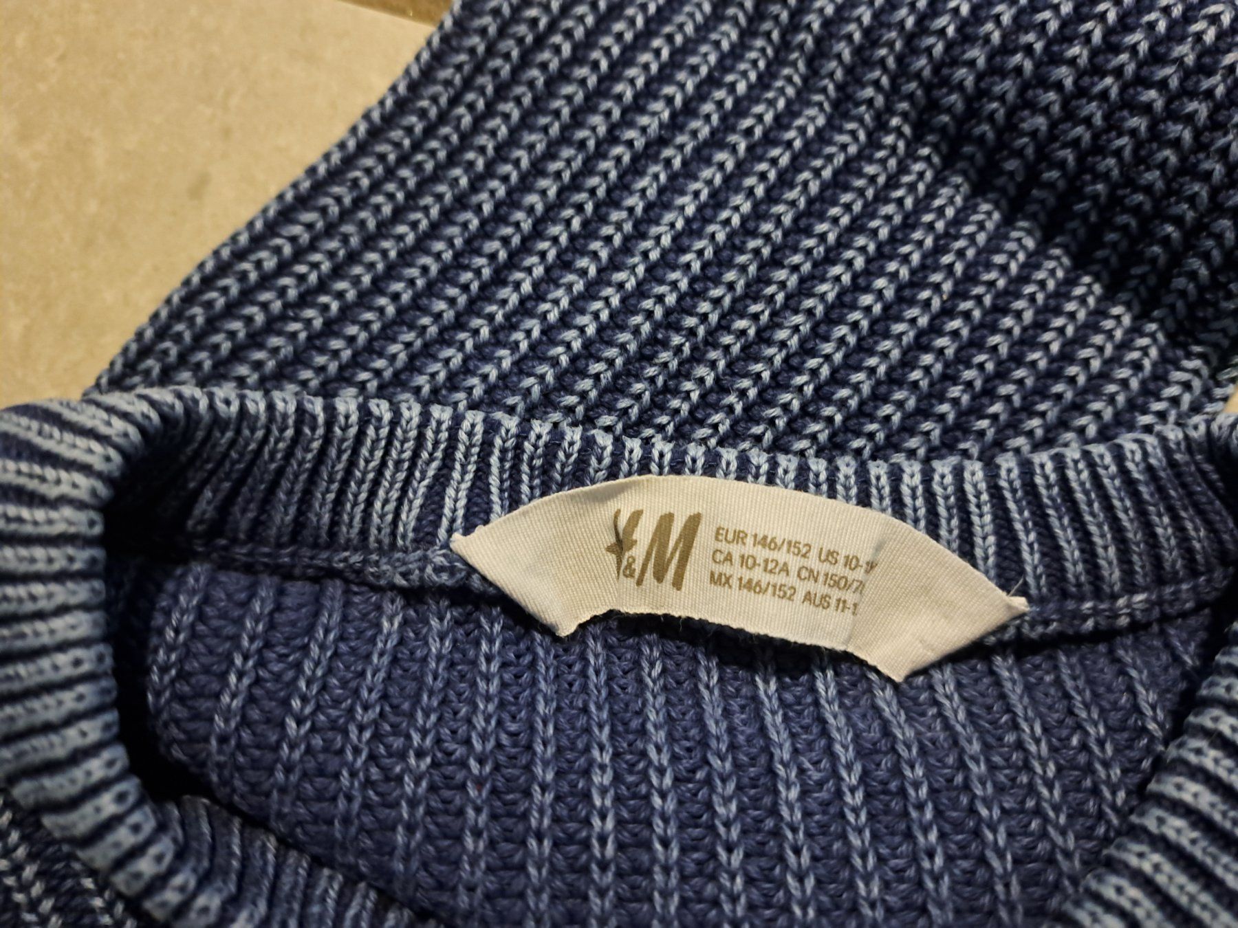 H&M Maglioni & Felpe: H&M Strickpullover blau Jeans Style Grösse 146/152, NEU – Nuovo (secondo la descrizione) da Killwangen venduto da KIANA08 2