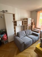 Sofa grau Stoff mit Gebrauchsspuren guter Zustand