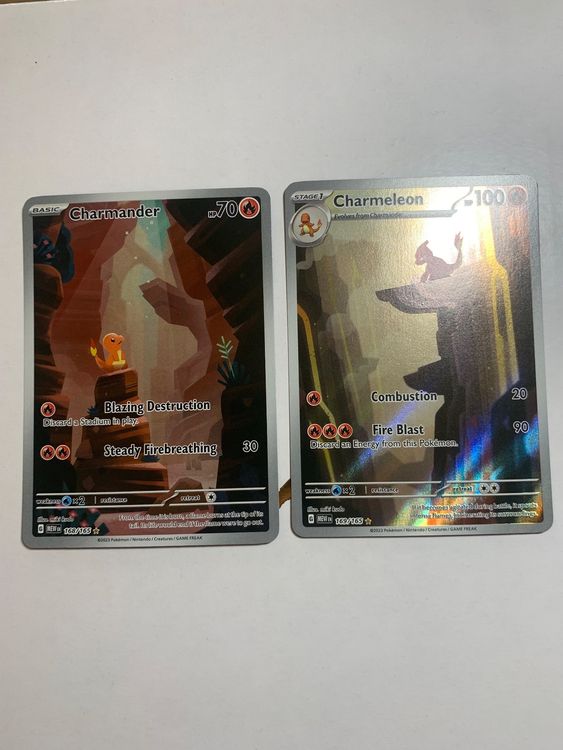 Pokemon Charmander&Chameleon Alt Art (Gebraucht) in Wettingen für CHF ...
