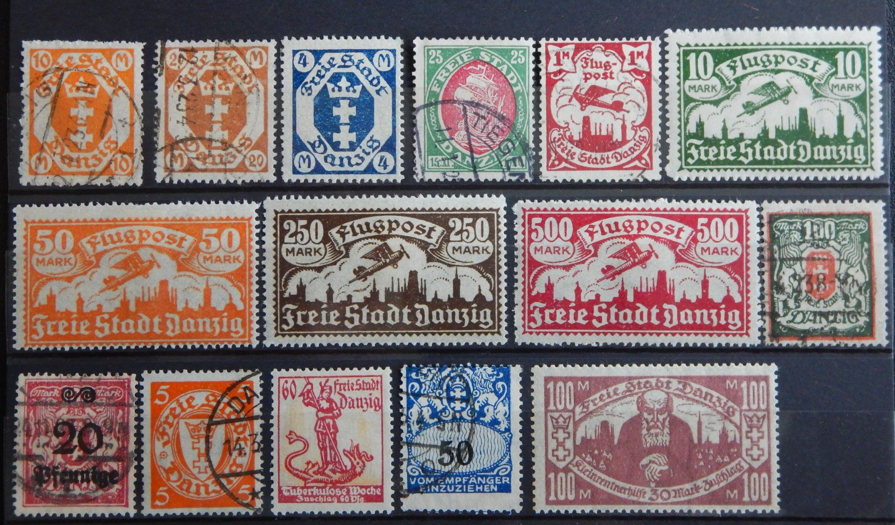 Tous les timbres: Danzig Lot mit alten Werten VIII – D'occasion à Zürich par Muehlekauf
