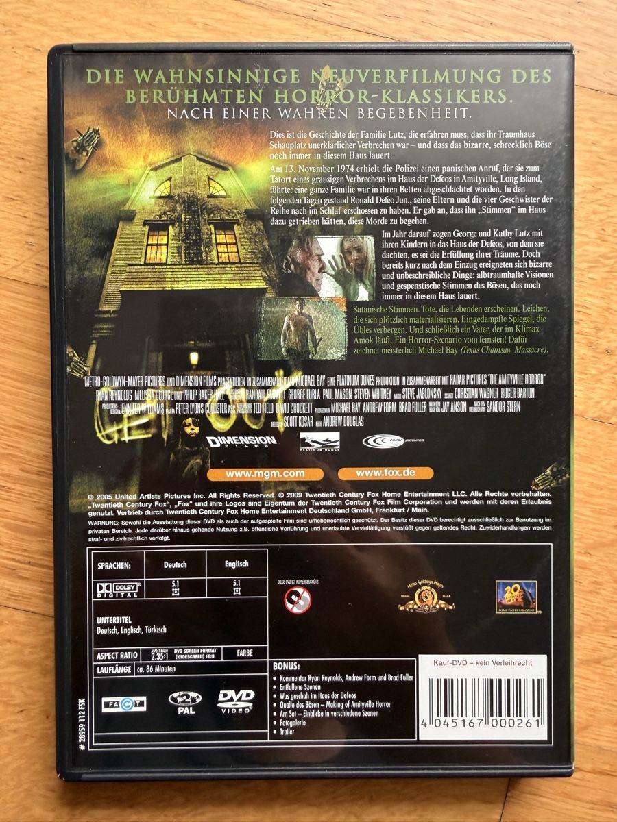 Tous les DVDs: The Amityville Horror - DVD – D'occasion à Kölliken par nerdorado 1