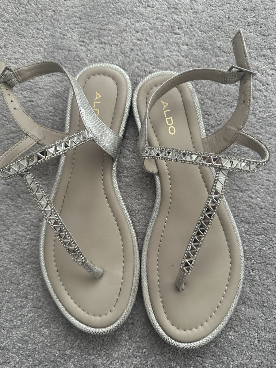 Aldo Scarpe da donna: ALDO Sandalen Gr. 38 Silber Strass – Usato da Uster venduto da deb_ljc5 1