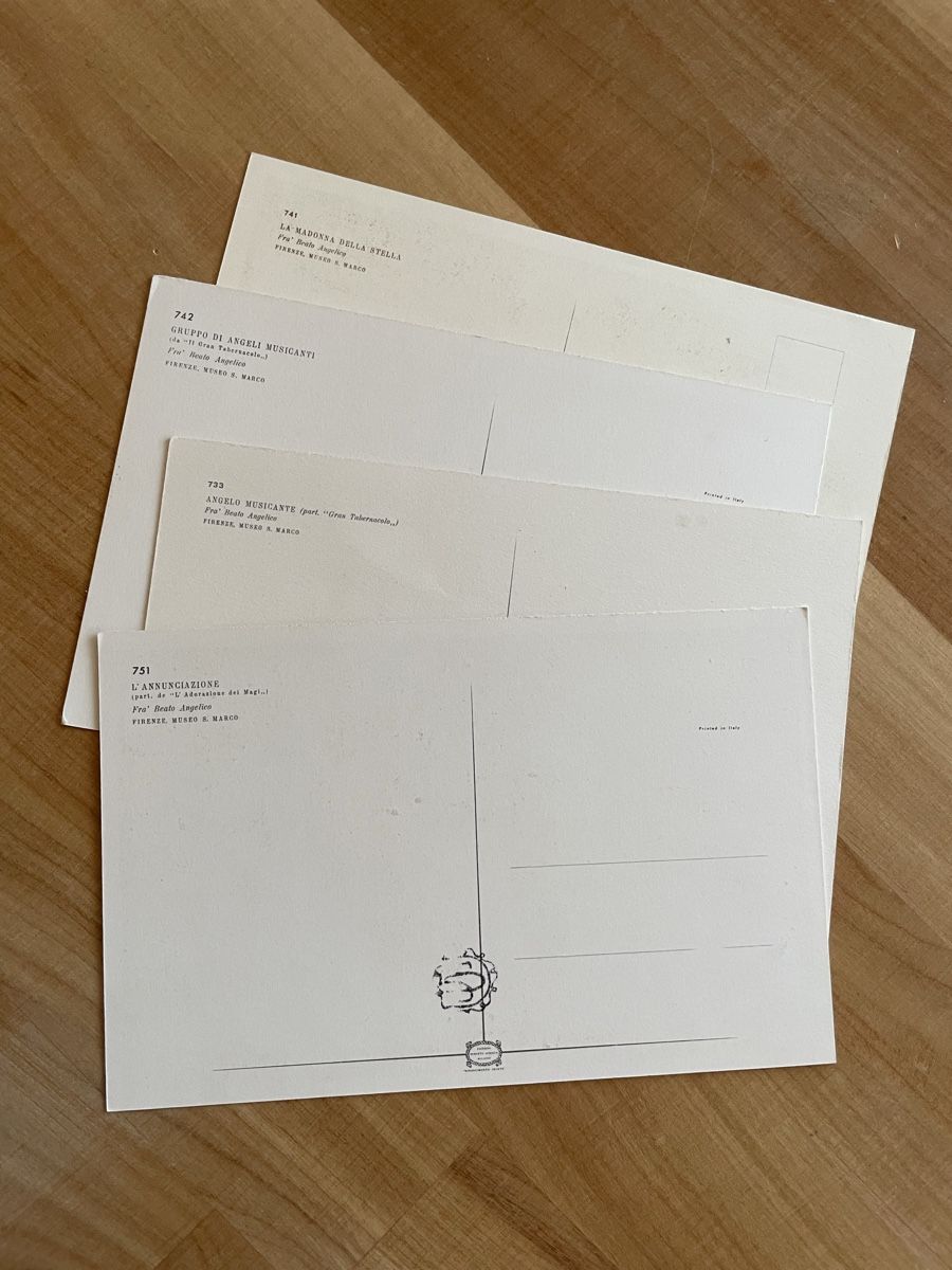 Cartoline postali: 4 AK mit Kunst von Beato Angelico – Usato da Rümlang venduto da Kartenpost1 1
