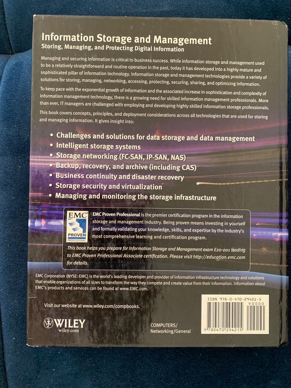 Libri: Information Storage And Management - EMC – Nuovo (secondo la descrizione) da Schlieren venduto da Sunshine_0109 1