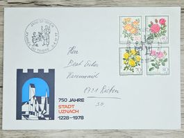 CL02 Enveloppe + Timbre Suisse 1977