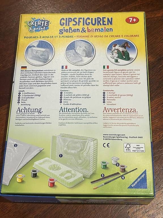 Kit bricolage: Pferde Gipsfiguren giessen&bemalen Bastelset – Nuovo (secondo la descrizione) da Wettingen venduto da ame_wxp2 1