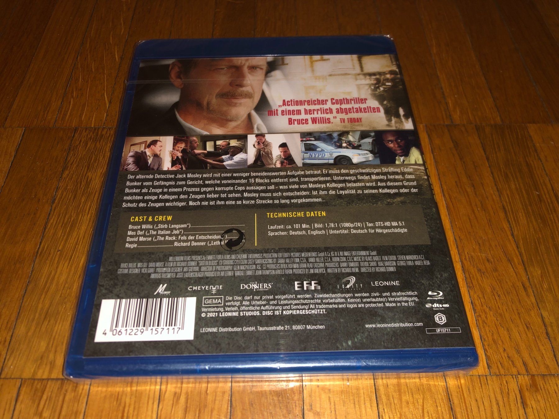 Tutti i DVDs: 16 Blocks - BLU-RAY - UNCUT – Nuovo e nell'imballaggio originale da Basel venduto da havsok 1