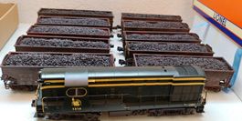 Lionel Diesellok  mit 10 Schüttwagen 0